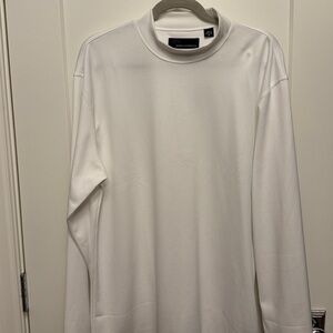 Greg Norman White Mock Neck